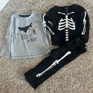 Skeleton and Dinosaur Kids Pajama Set